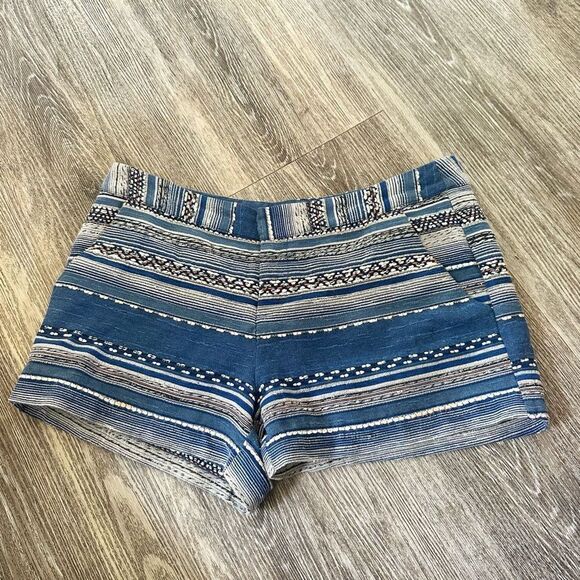 Joie Merci ethnic multi stripe blue shorts - Picture 2 of 12